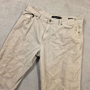 Calvin Klein Jeans Pants Men 36x29 (Fits 34x29) Tan Straight Corduroy Streetwear